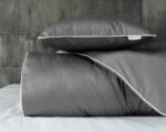 Mako-satiini vuodevaatesetti 160×200 cm. - Väri: Harmaa - Image 3