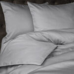 Mako-satiini vuodevaatesetti 220×200 cm. - Väri: Vaaleanharmaa - Image 2