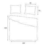 Puuvillainen pussilakanasettii 220×200 cm - Elva - Image 4