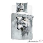 Puuvillainen pussilakanasetti "Wolf" 140x200 cm - Holland Young Collection