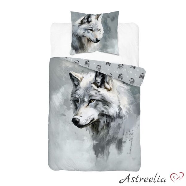 Puuvillainen pussilakanasetti "Wolf" 140x200 cm - Holland Young Collection