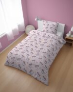 Puuvillainen pussilakanasetti XoXo Dream 140x200 cm - Happy Unicorn - Image 2