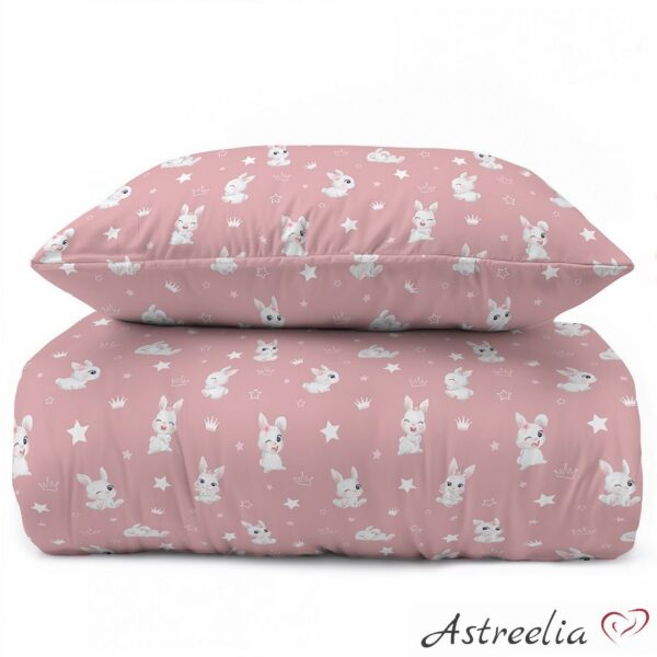 Puuvillainen pussilakanasetti "Royal bunny" 140x200 cm - XoXo Dream Collection