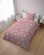 Puuvillainen pussilakanasetti XoXo Dream 140x200 cm - Royal bunny - Image 2