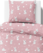 Puuvillainen pussilakanasetti XoXo Dream 140x200 cm - Royal bunny - Image 3