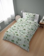 Puuvillainen pussilakanasetti XoXo Dream 140x200 cm - Little dinosaurs - Image 2