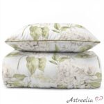 Astreelia Home Soft Harmony -pussilakanasetti, valkoinen 100 % puuvillaperkaali, Lame Percale - mallisto.