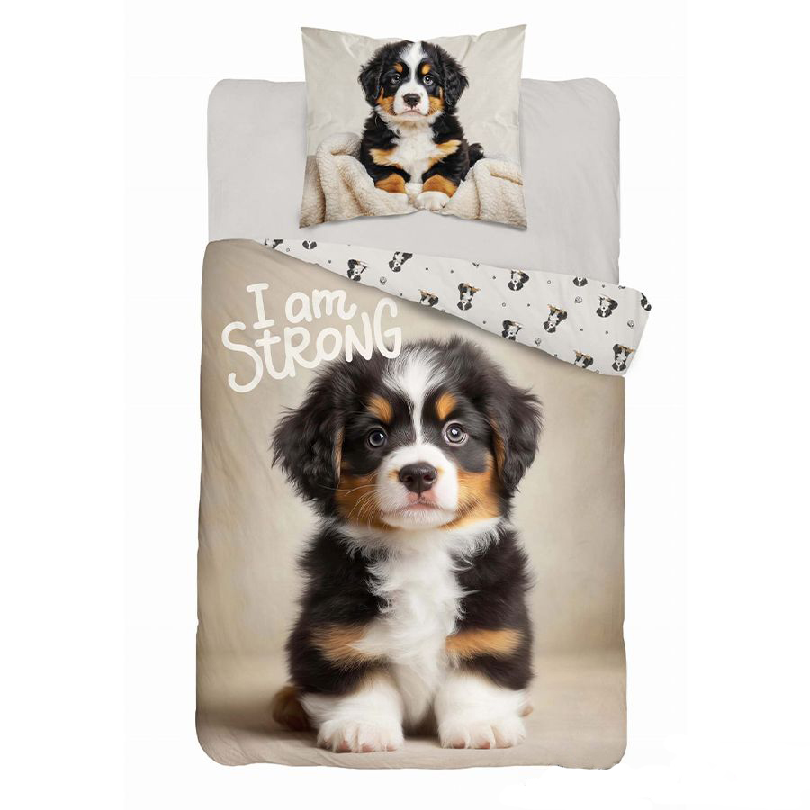 Lasten-pussilakanasetti-I-am-strong-Astreelia_Home | Astreelia Home Puuvillainen pussilakanasetti 140×200 cm – i am strong