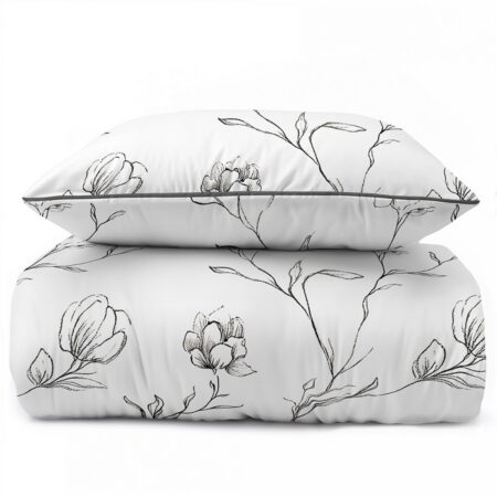 Percale pussilakanasetti Adelina, pehme ja hengittävä 100 % puuvillaperkaali makuuhuoneeseen.