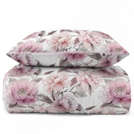 Percale pussilakanasetti Alina, pehme ja hengittävä 100 % puuvillaperkaali makuuhuoneeseen.