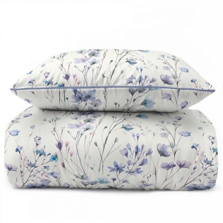 Percale pussilakanasetti Calmira 2, pehmeä ja hengittävä 100 % puuvillainen vuodevaatesetti.