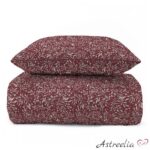Percale pussilakanasetti 220×200 cm Royal Petals B, ylellinen puuvillainen vuodevaatesetti kukkakuviolla