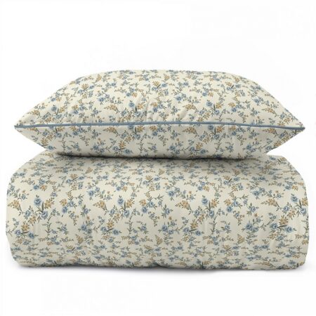 Percale pussilakanasetti Velisse Blue, pehme ja hengittävä 100 % puuvillaperkaali makuuhuoneeseen