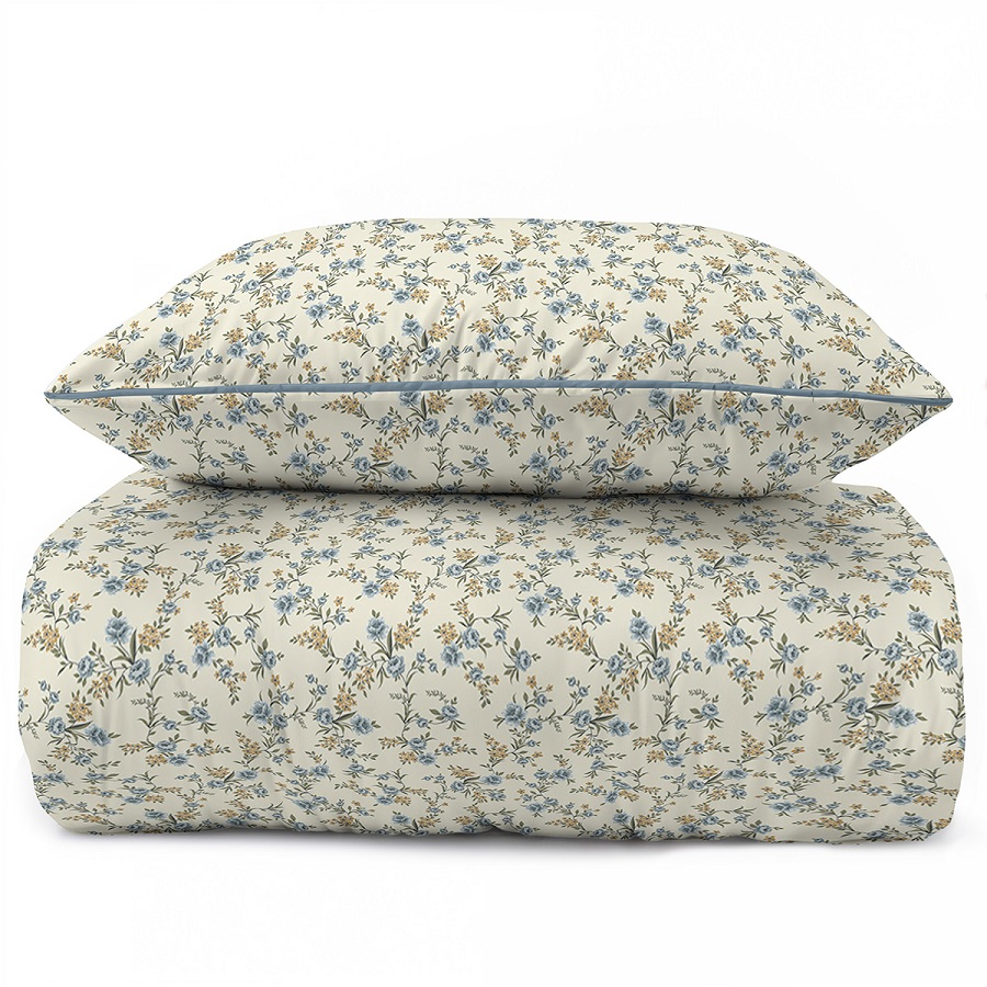 percale-pussilakanasetti-Velisse-blue-Astreelia-Home | Astreelia Home Percale pussilakanasetti Velisse Blue, pehme ja hengittävä 100 % puuvillaperkaali makuuhuoneeseen