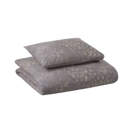 Puuvillainen pussilakanasetti Dust Beige, harmaa vuodevaatesetti